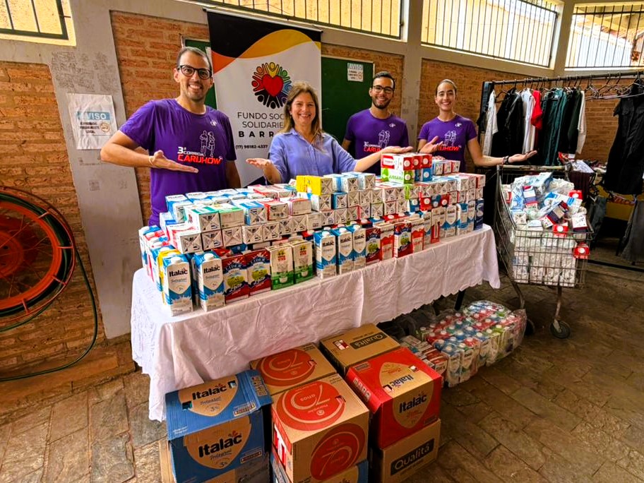 Fundo Social de Solidariedade recebe mais de 580 litros de leite arrecadados na 3ª Corrida Carijhow