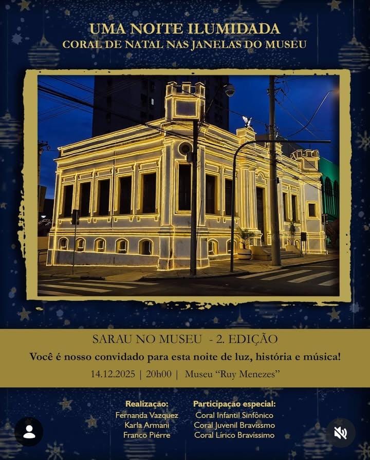 Adiada apresentação do Sarau de Natal no Museu Ruy Menezes