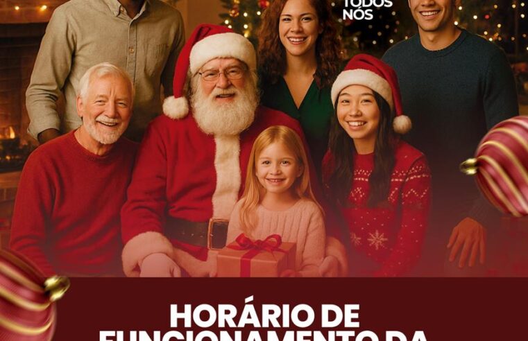 Horários da Casinha do Papai Noel na Praça Francisco Barreto