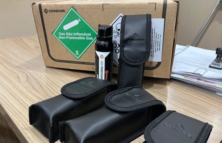 Agentes da Ronda Municipal de Barretos recebem espargidores de pimenta