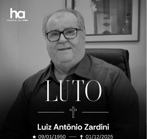 Morre Zardini do setor de captação do Hospital de Amor