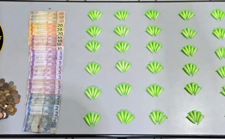 Casal é preso por tráfico de drogas