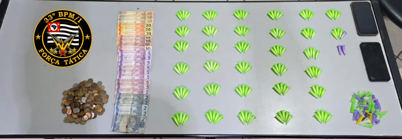 Casal é preso por tráfico de drogas