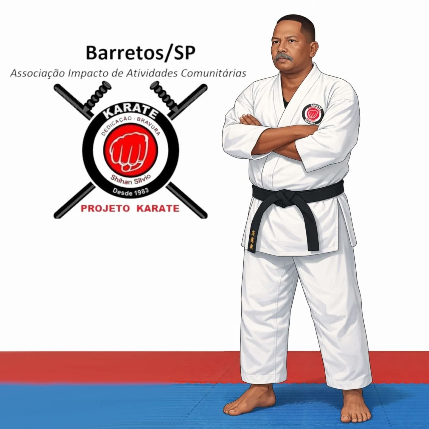 Associação divulga matrículas para aulas de karate para crianças 