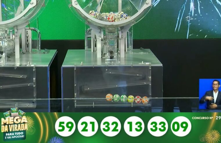 Caixa sorteia as seis dezenas da Mega da Virada