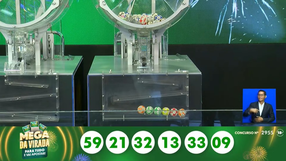 Caixa sorteia as seis dezenas da Mega da Virada