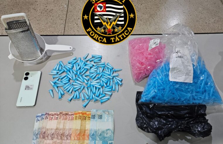 Acusado é preso traficando na avenida Guaíra