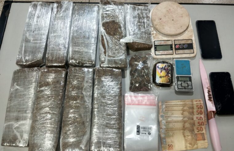 PM faz apreensão de mais de 6 kg de maconha em Olímpia