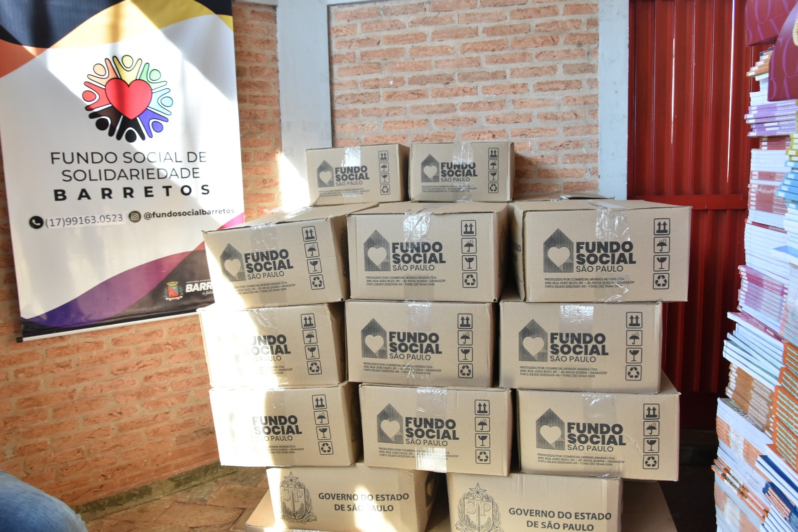 Fundo Social de Solidariedade entrega 100 cestas básicas