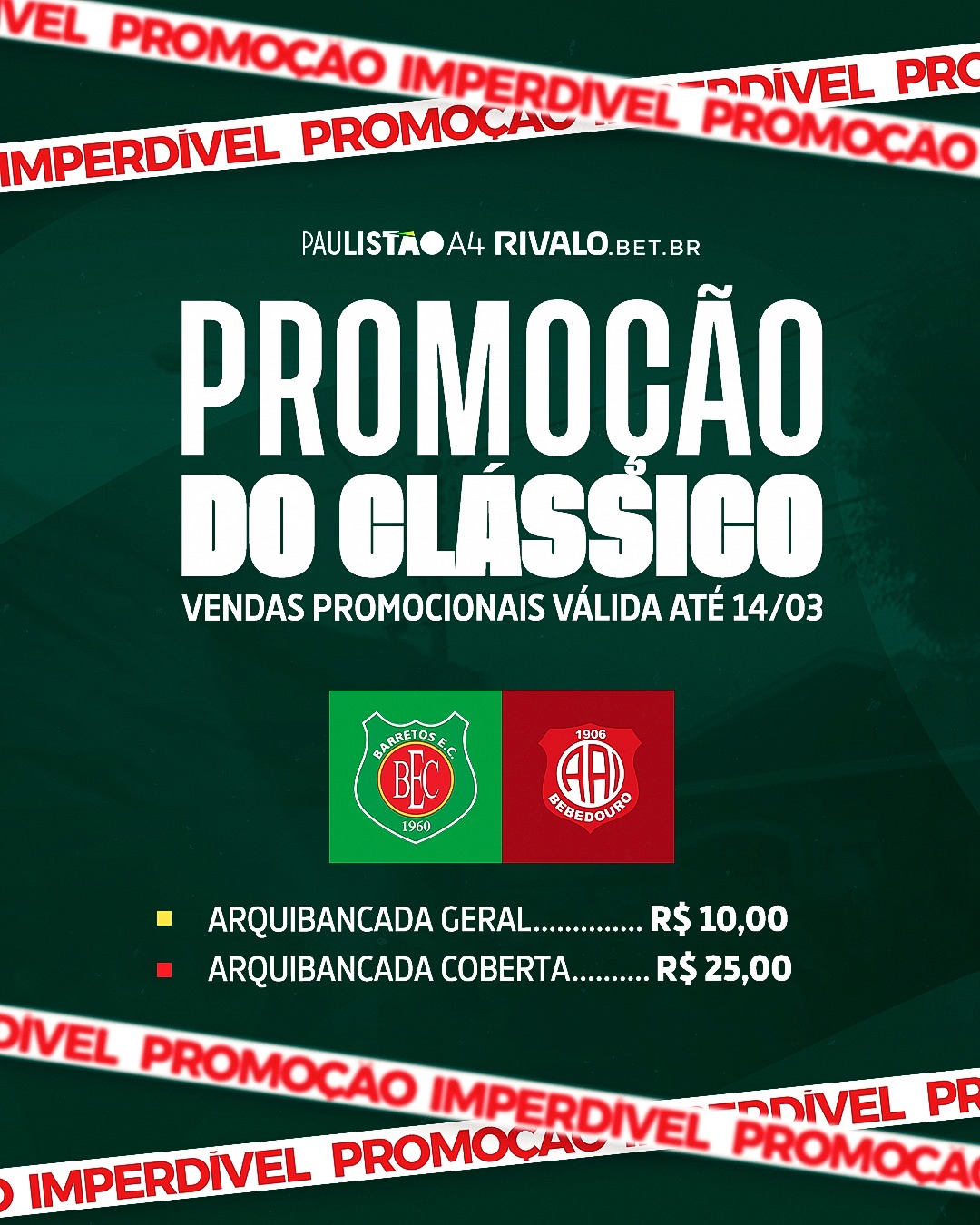 Diretoria inicia venda de ingressos antecipados para Barretos e Inter Bebedouro