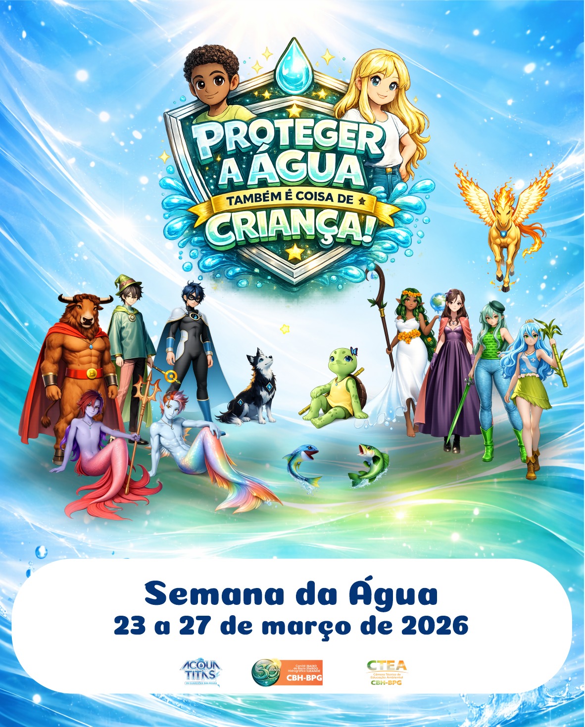 Comitê do Baixo Pardo/Grande celebra 30 anos com ações de educação ambiental na região e debate sobre eventos climáticos durante a Semana da Água