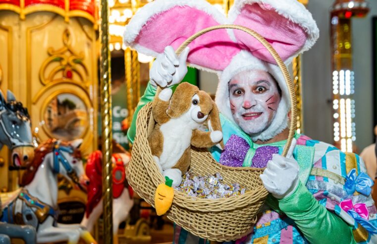 Chegada do Coelho no North Shopping abre a Páscoa em Barretos