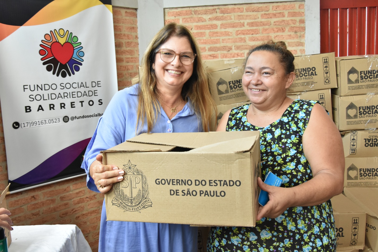 Fundo Social entrega mais 100 cestas de alimentos e reforça foco em cursos de capacitação em Barretos