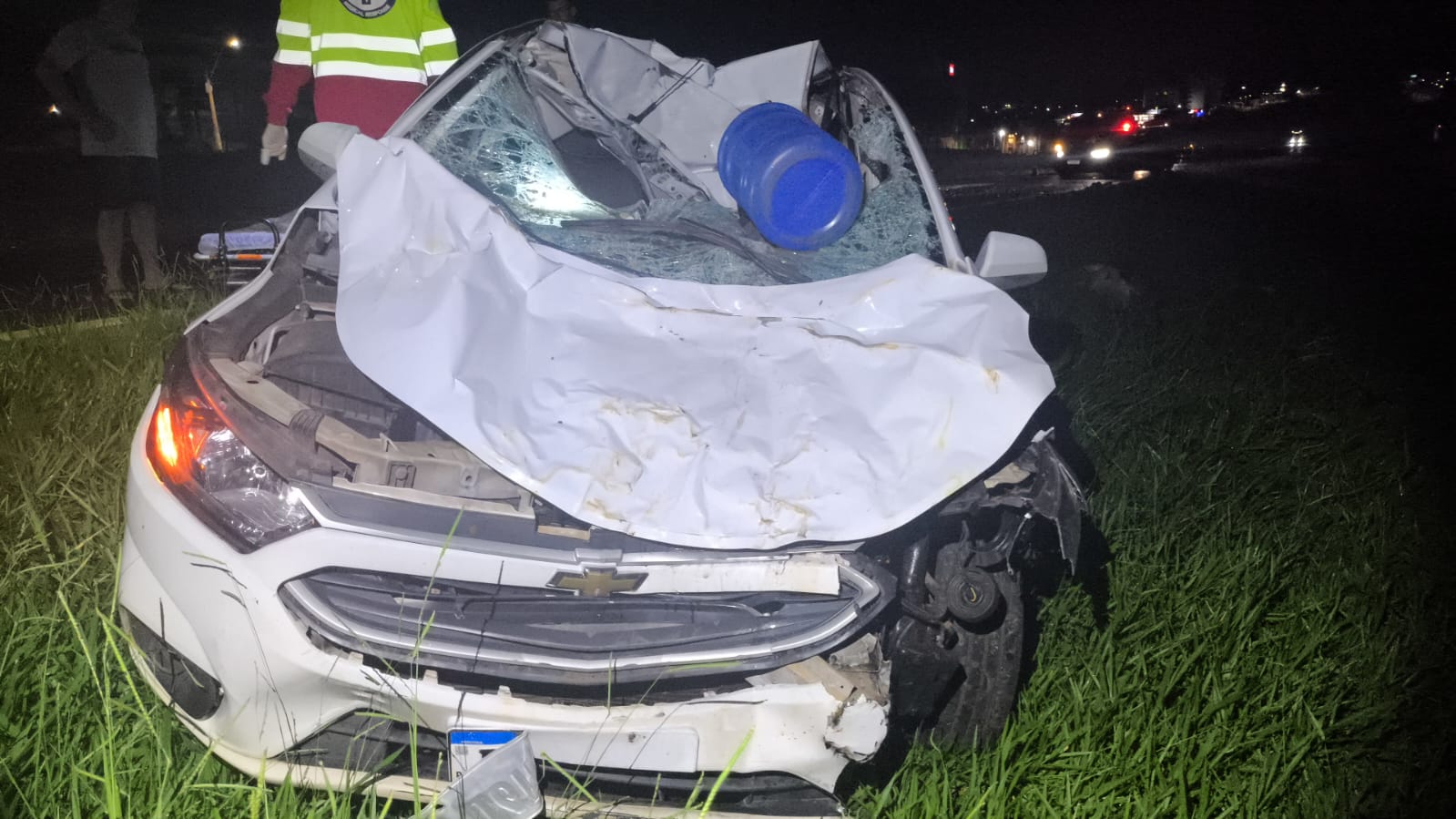 Acidente na Faria Lima e deixa condutor ferido após colisão com animais na pista