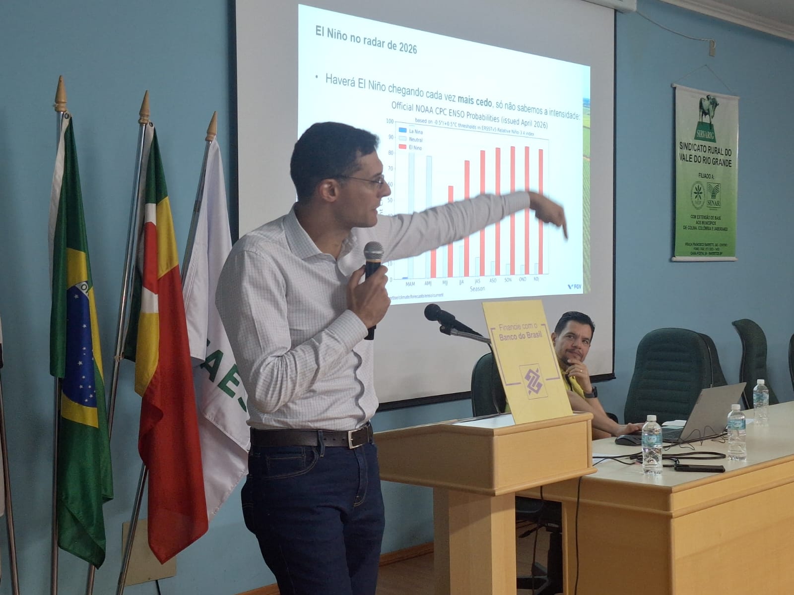 Economista ministra palestra durante evento BB Pré-Agrishow