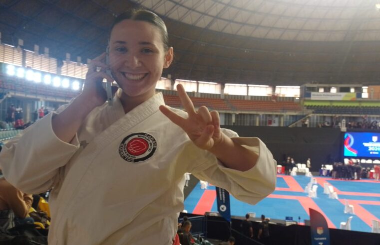 Sara Gomes conquista bronze em final estadual de Karate
