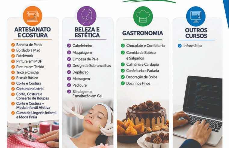 CEMUP está com vagas abertas para cursos profissionalizantes gratuitos em Barretos