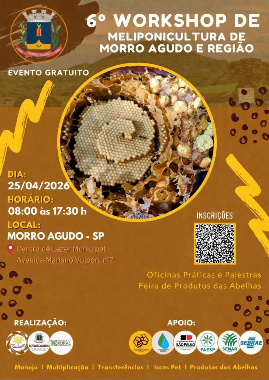 Sebrae-SP apoia 6º Workshop de Meliponicultura de Morro Agudo e Região
