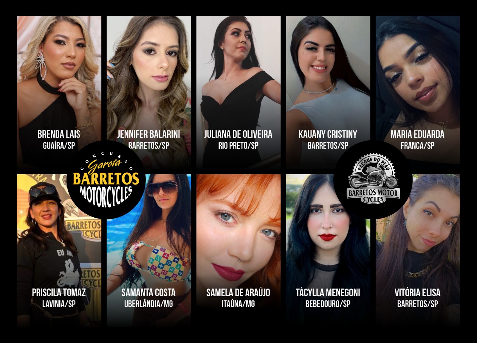 Finalistas do Concurso Garota Motorcycles 2026 são anunciadas