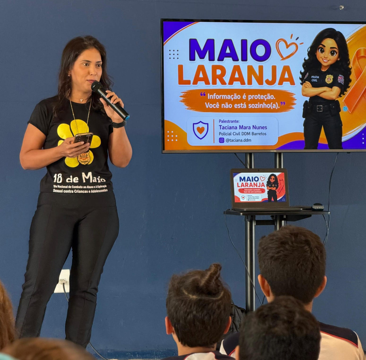Escrivã da DDM de Barretos faz balanço de ações no Maio Laranja