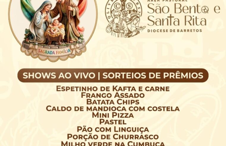 Área Pastoral São Bento e Santa Rita realiza 2ª Festa da Família