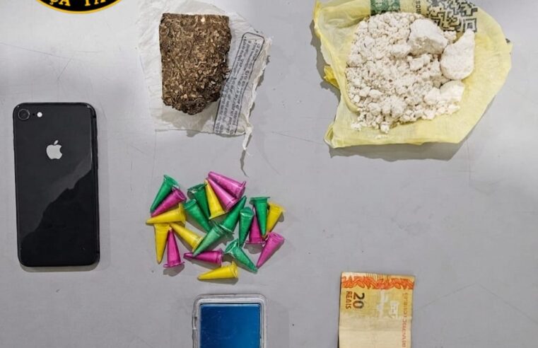 Força Tática prende homem por tráfico de drogas em condomínio