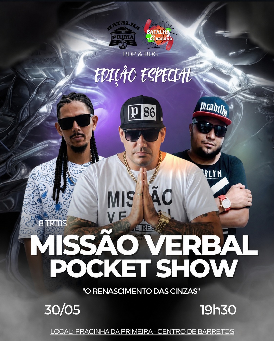 Grupo Missão Verbal faz apresentações em Barretos