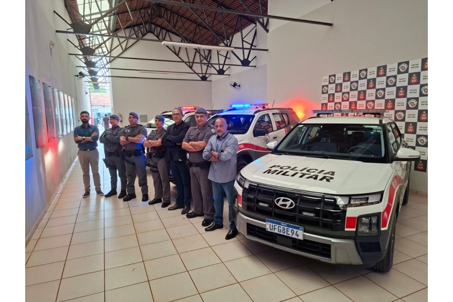 33º BPMI recebe três viaturas para atuar na 1ª Companhia da PM