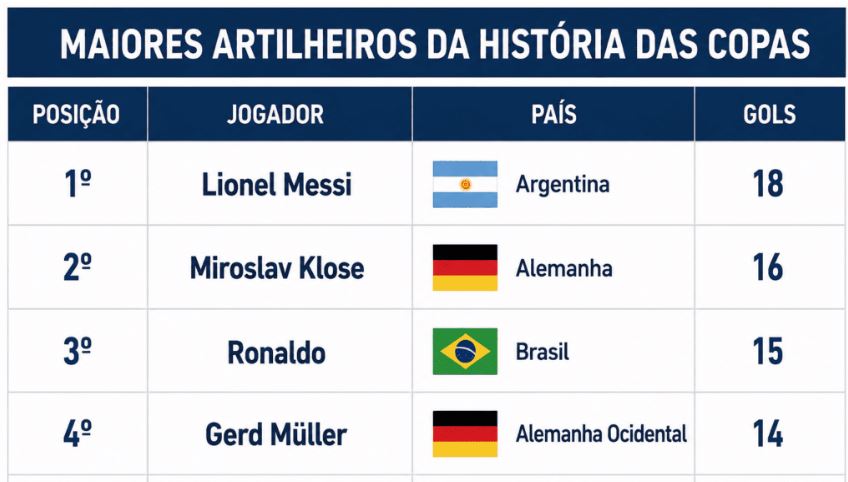 Messi marca duas vezes e se isola na artilharia das Copas