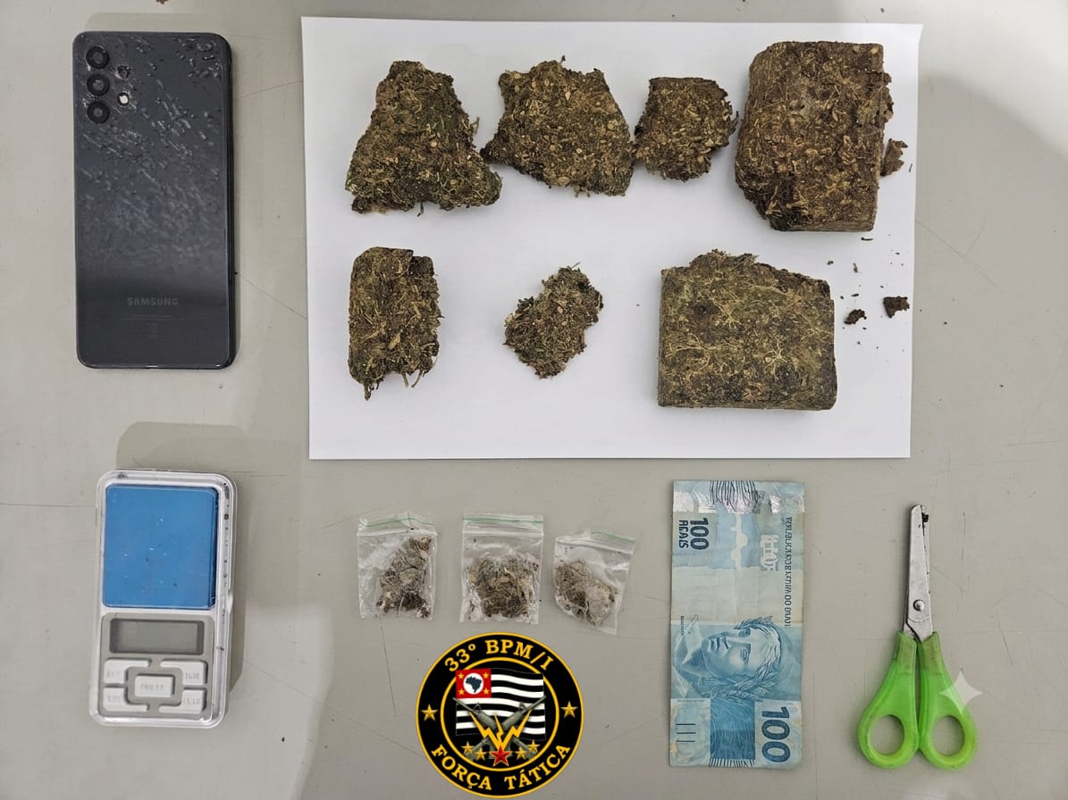 Força Tática prende homem por tráfico de drogas no bairro Bom Jesus