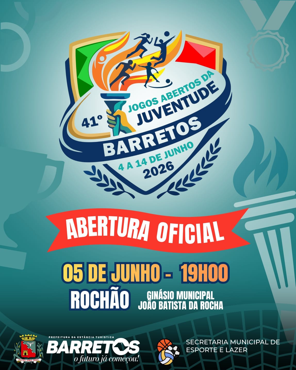 Barretos sedia fase final estadual dos 41º Jogos Abertos da Juventude a partir desta quinta-feira