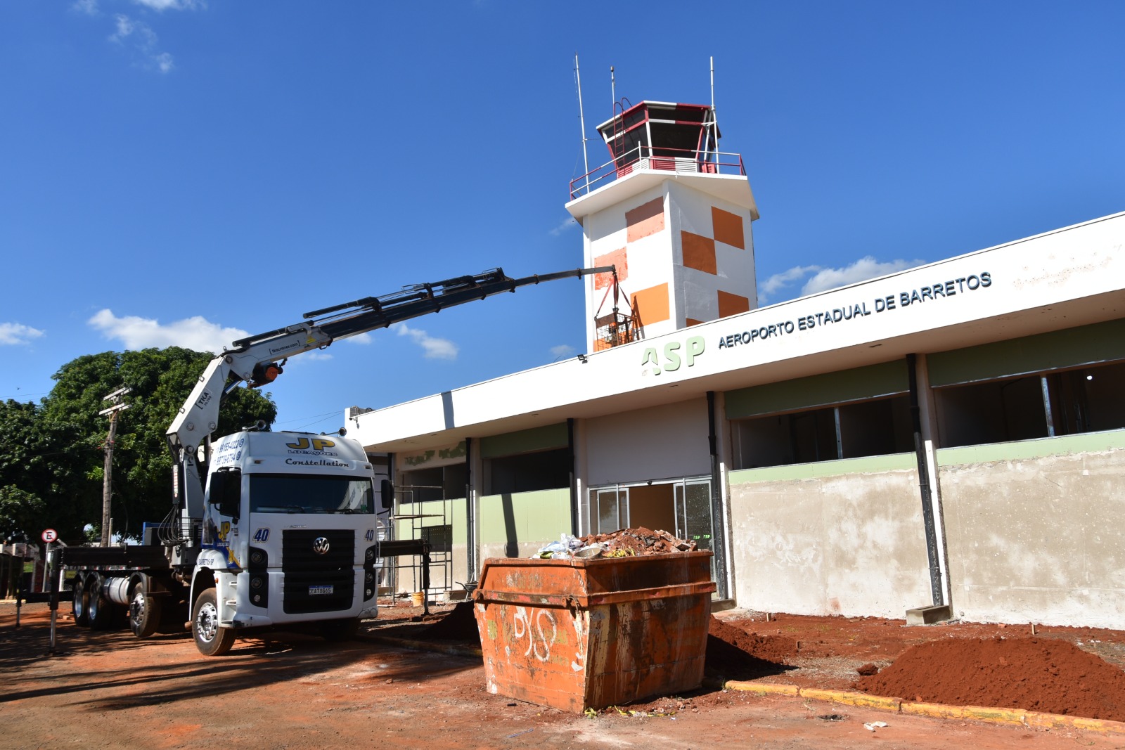 Obra de reforma e modernização do Aeroporto de Barretos passa dos 50%