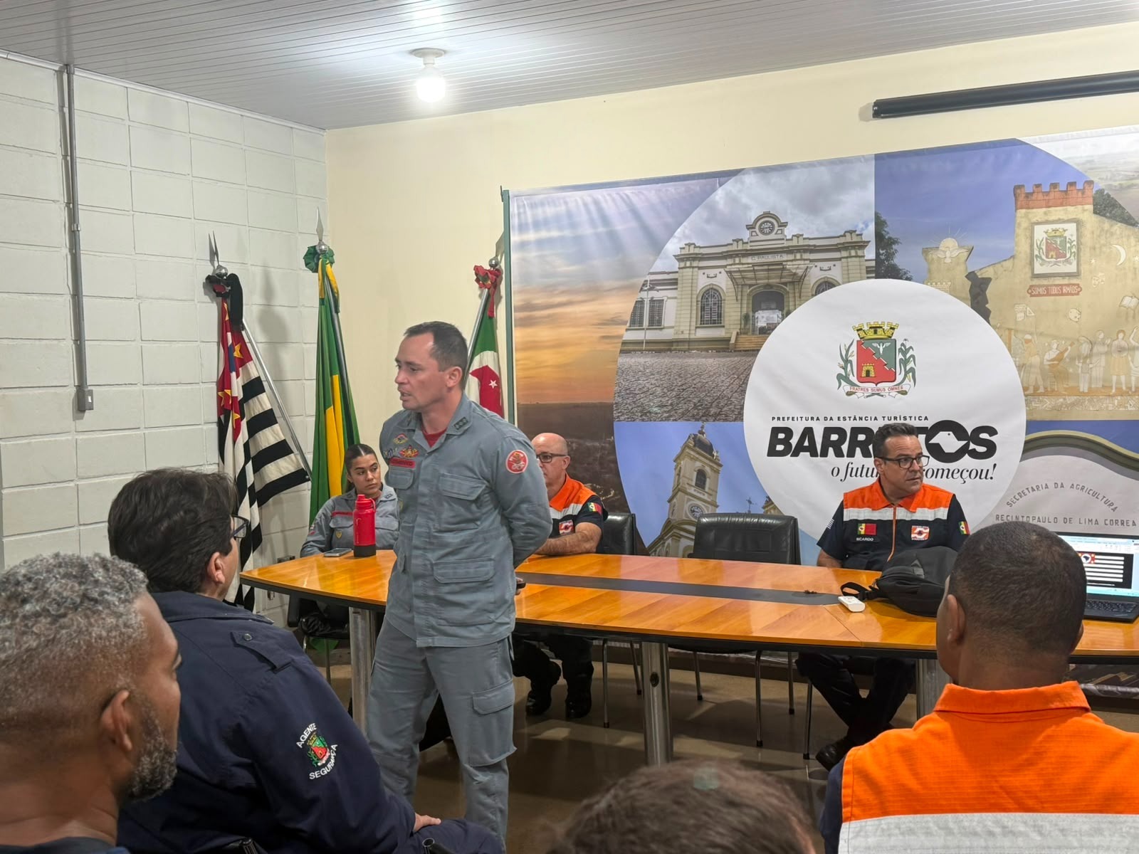 Reunião da COMPDEC reforça integração entre município, Estado e Corpo de Bombeiros