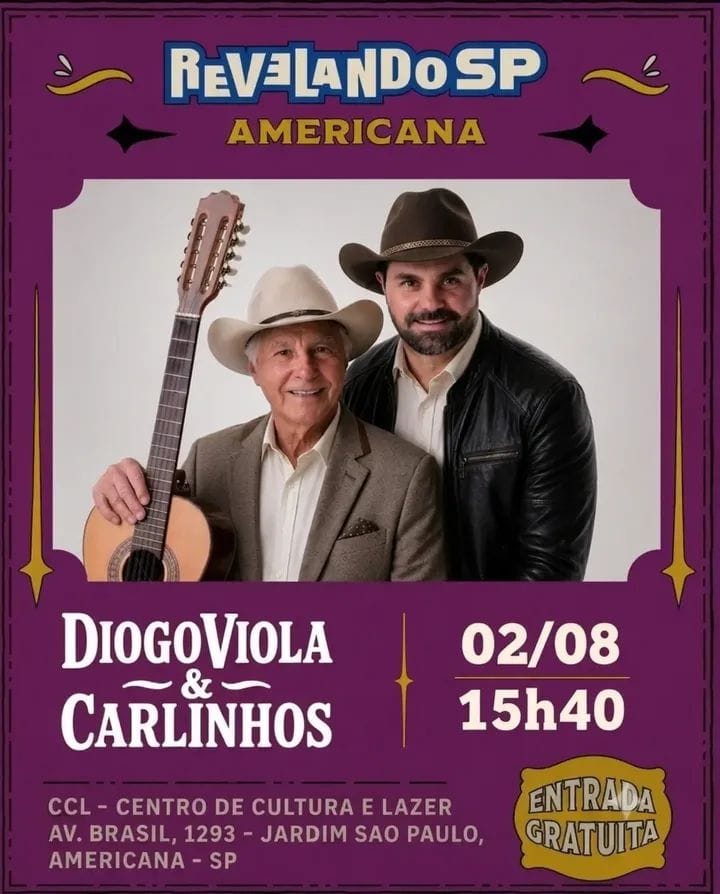 Dupla Diogo e Carlinhos representa Barretos no Revelando SP, em Americana